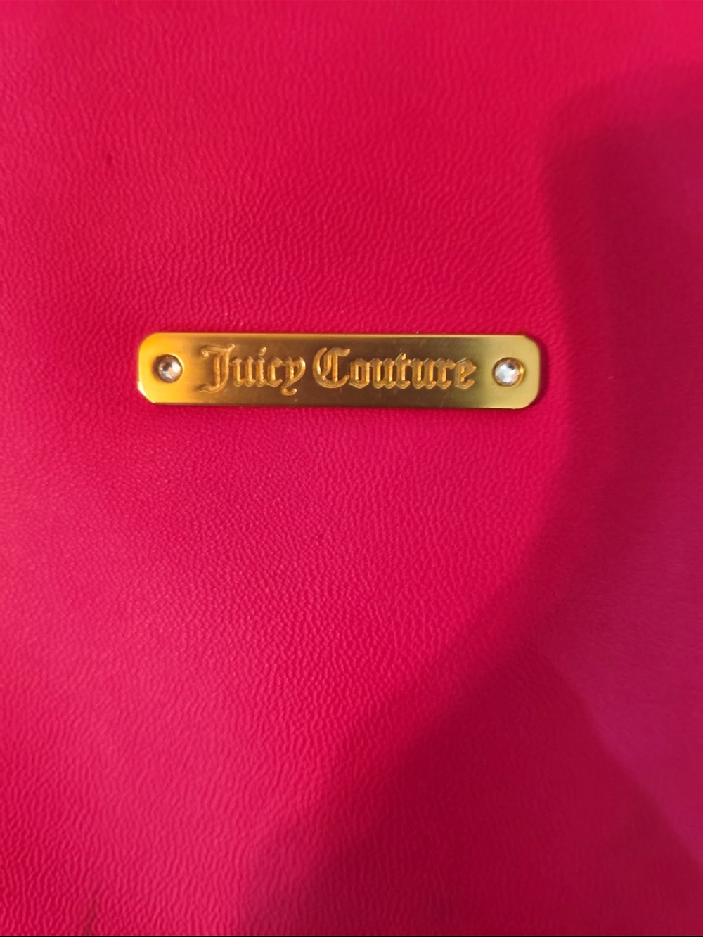 Juicy Couture Hot Pink & Black Faux Leather Backpack Sequence